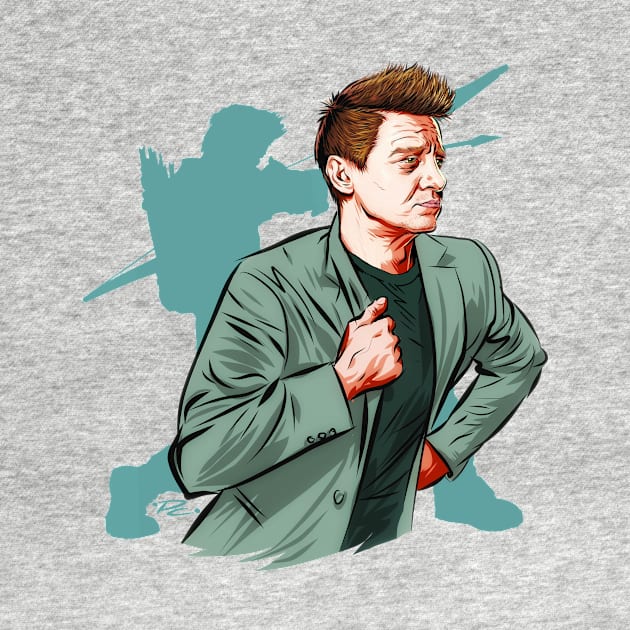 Jeremy Renner - An illustration by Paul Cemmick by PLAYDIGITAL2020